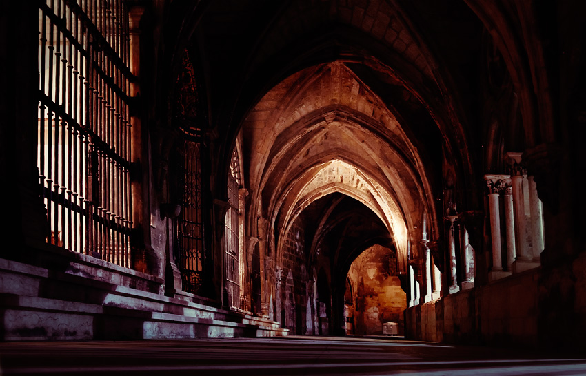 The cloister at night